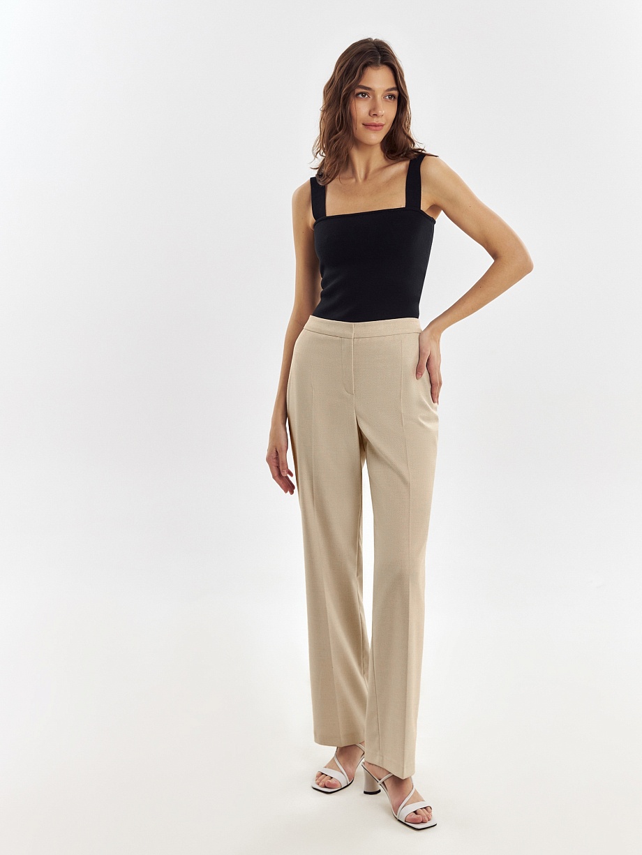 Брюки классические из костюмной ткани