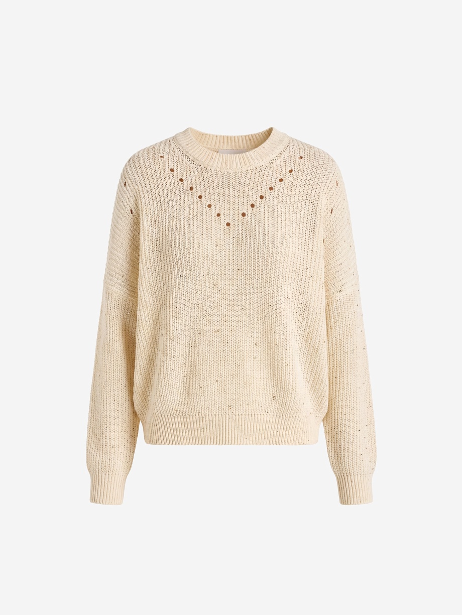 Джемпер из хлопка с микропайетками