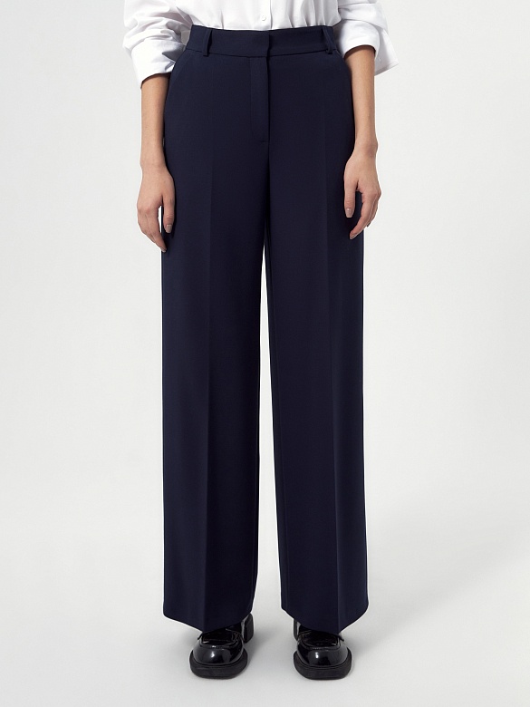 Брюки из костюмной ткани с вискозой POMPA арт.1119987me0264