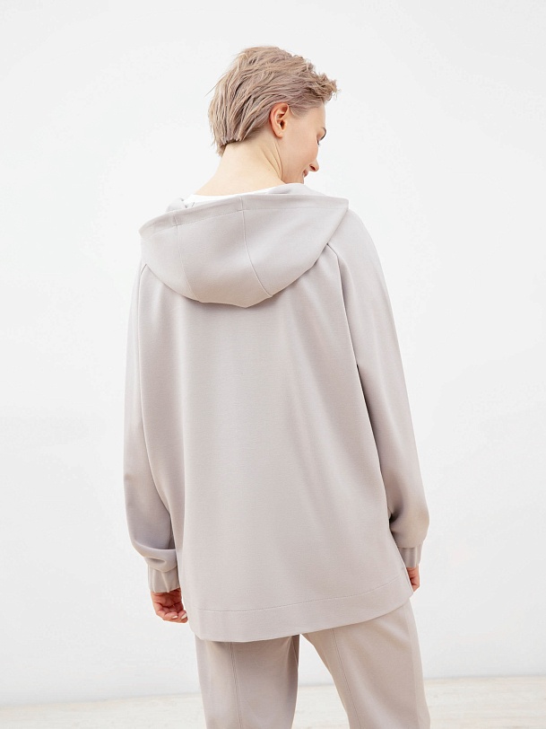 Толстовка на молнии с капюшоном