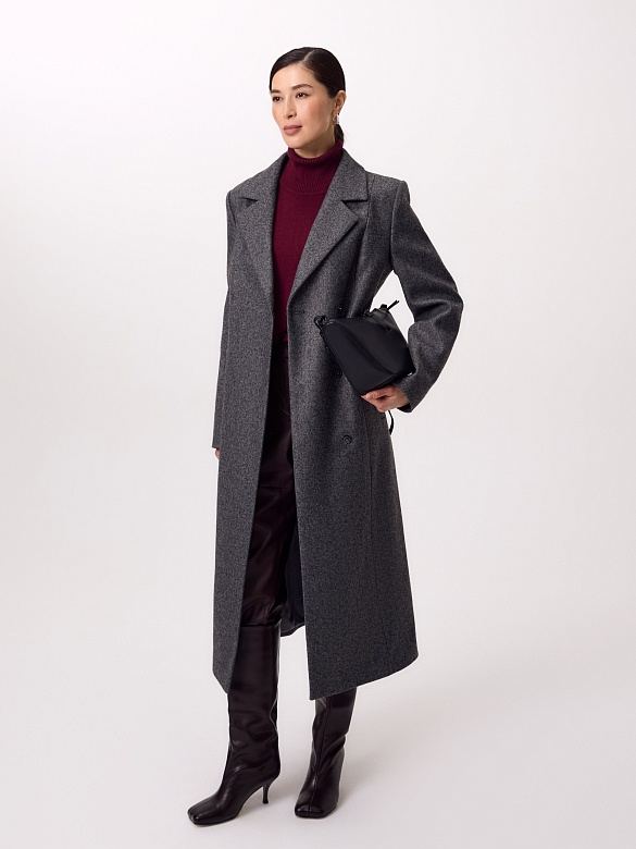 Шерстяное пальто с мембраной POMPA арт.1015740p10591
