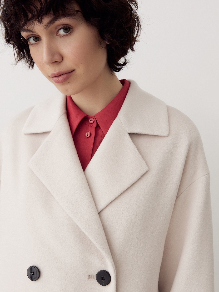 Шерстяное пальто с мембраной