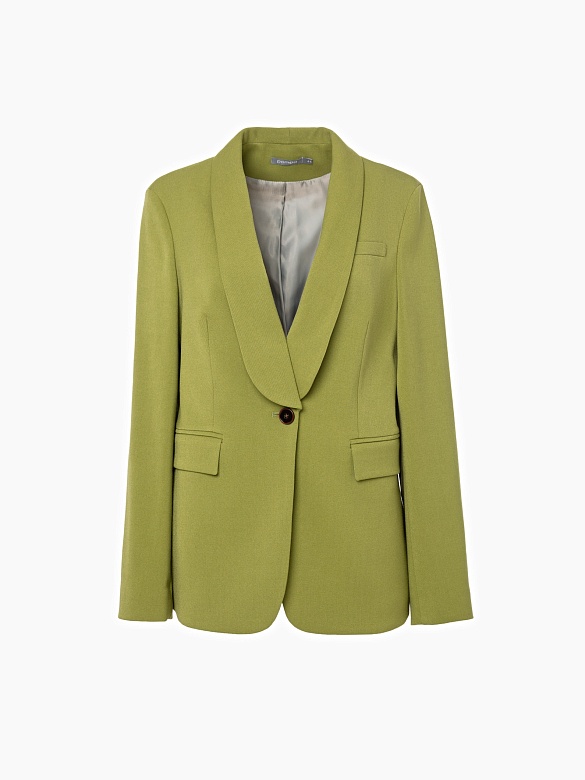 Жакет из костюмной ткани с воротником шалька POMPA арт.1100560cf0140