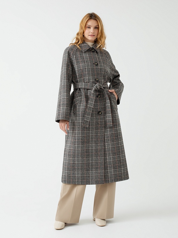 Шерстяное пальто еврозима с мембраной и утепленной спинкой