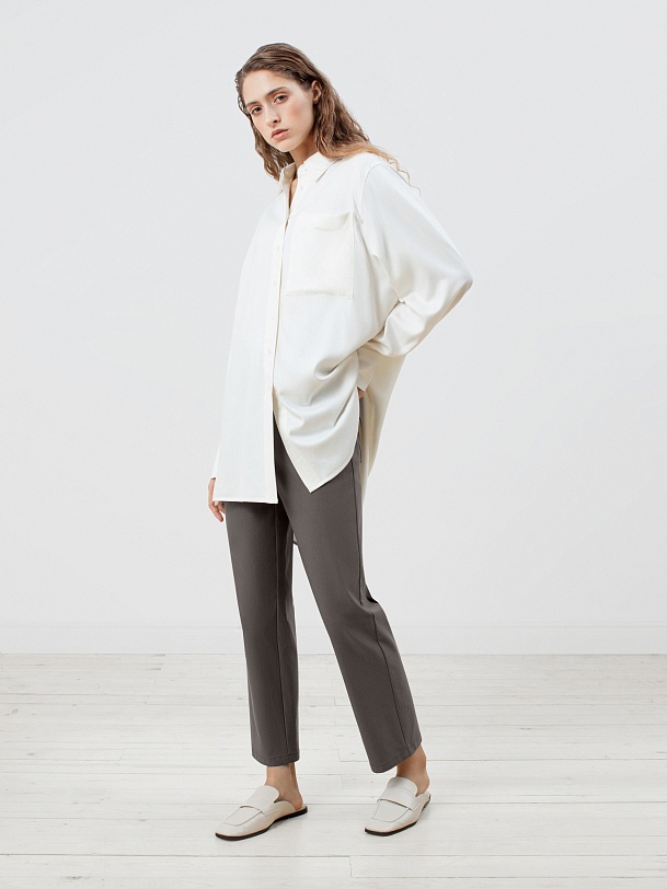 Рубашка женская белая из 100% вискозы