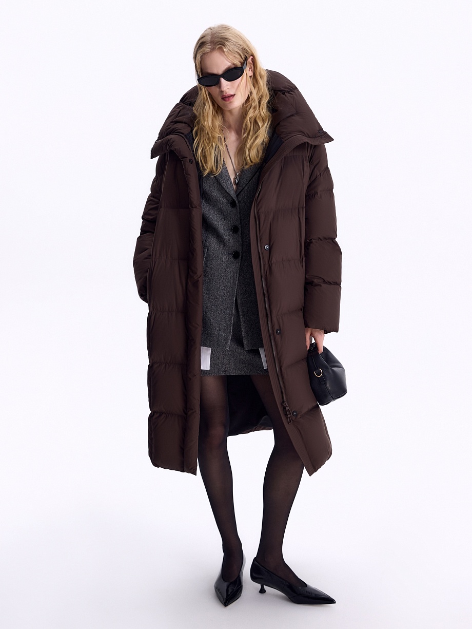 Пуховик с утеплителем 90% пух и 10% перо