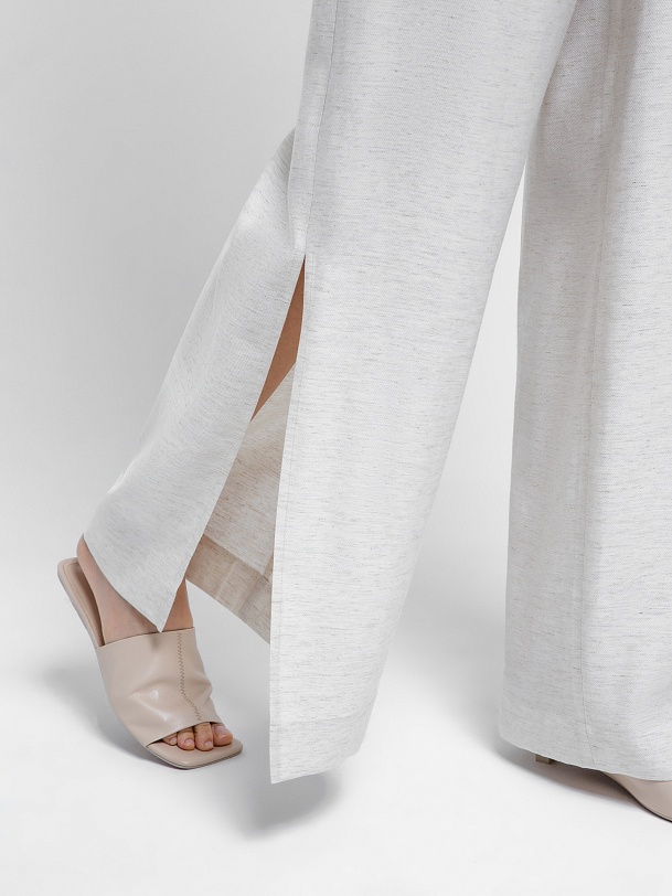 Широкие женские брюки-палаццо