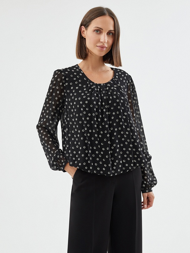 Свободная блуза из вискозы