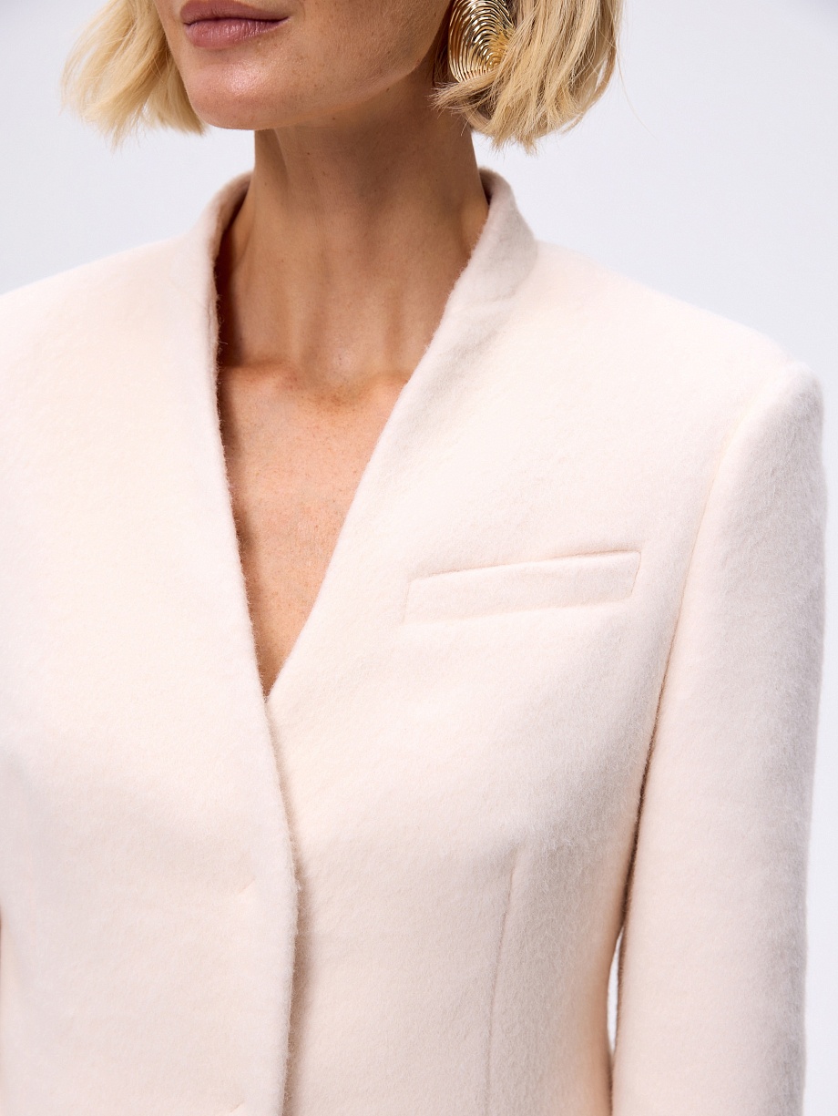 Жакет из премиальной шерстяной ткани с альпака