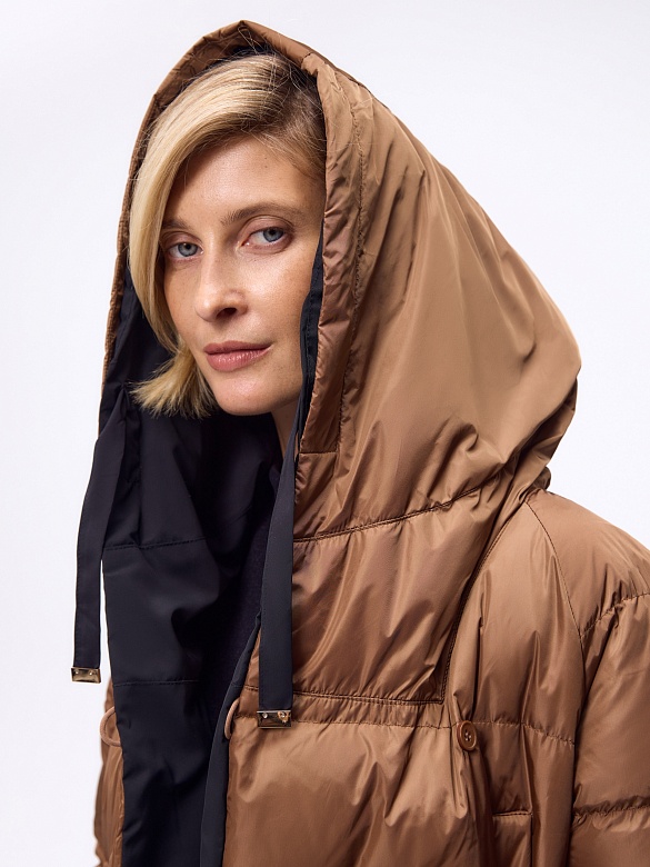 Пуховик двусторонний с утеплителем 90% пух и 10% перо POMPA арт.1016330i60032