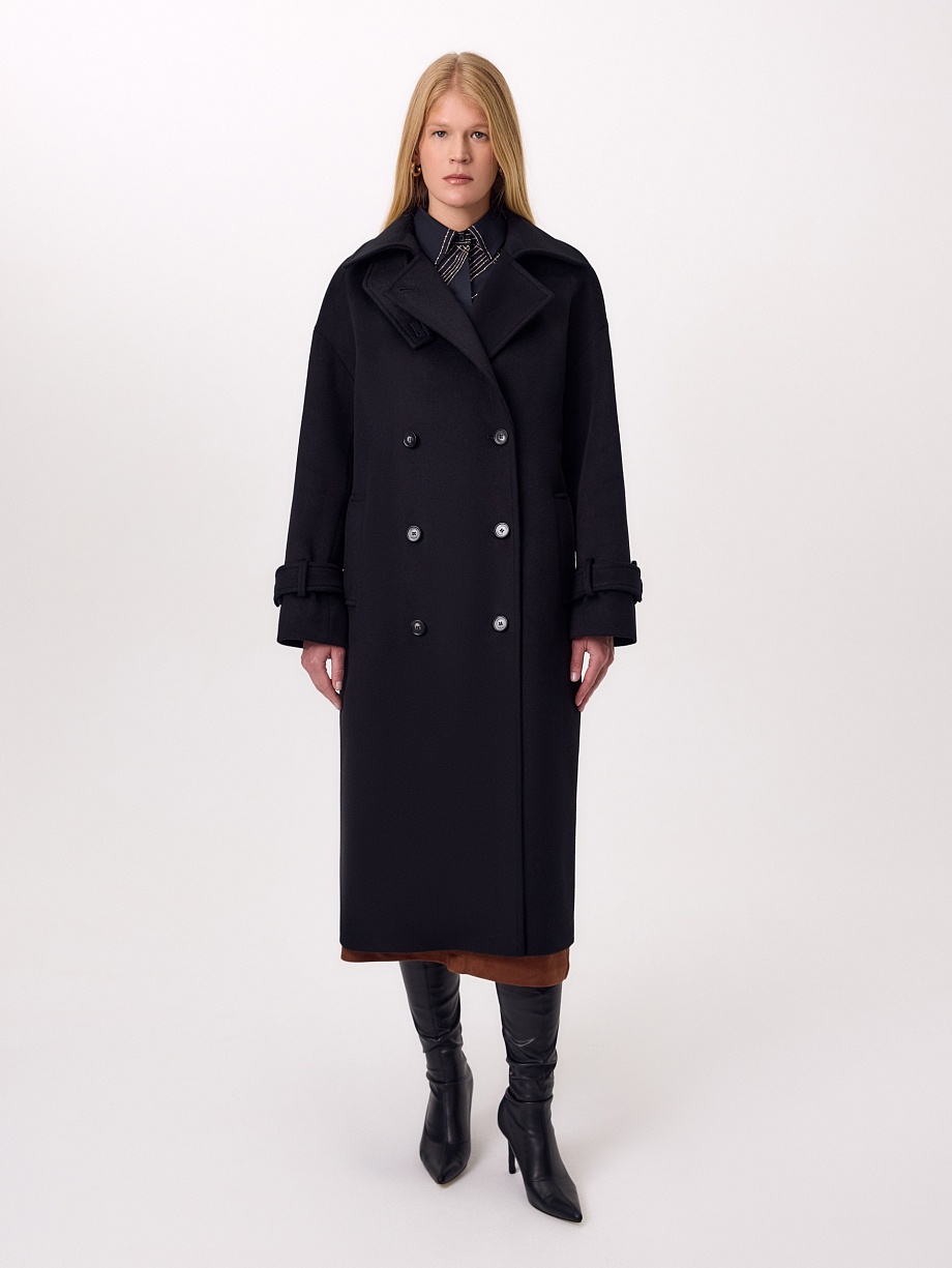 Утеплённое пальто из шерсти с подогревом