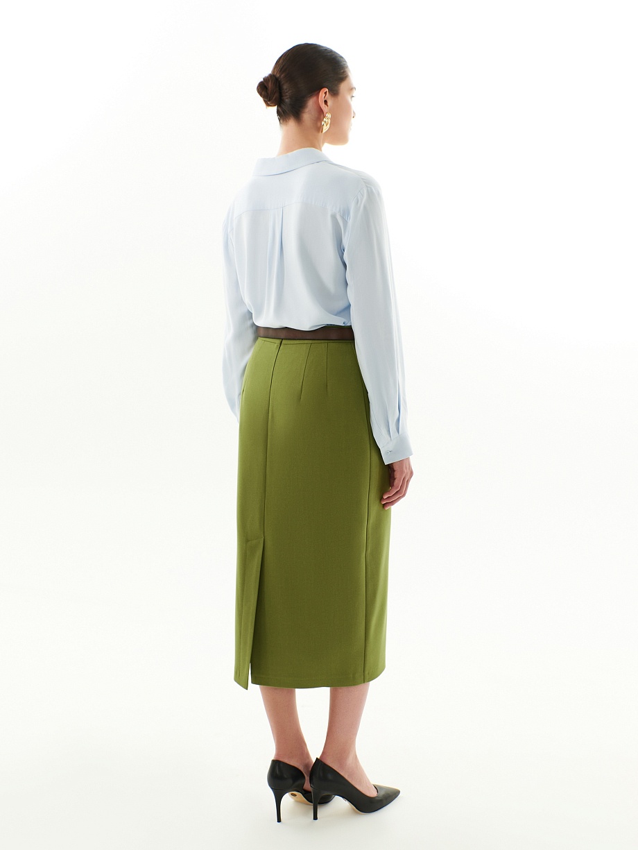 Юбка миди с имитацией запаха