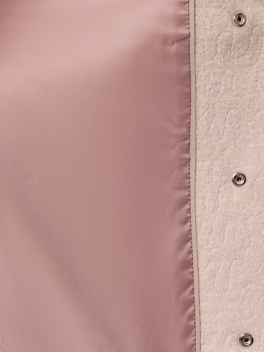 Куртка-бомбер из шерсти с пайетками