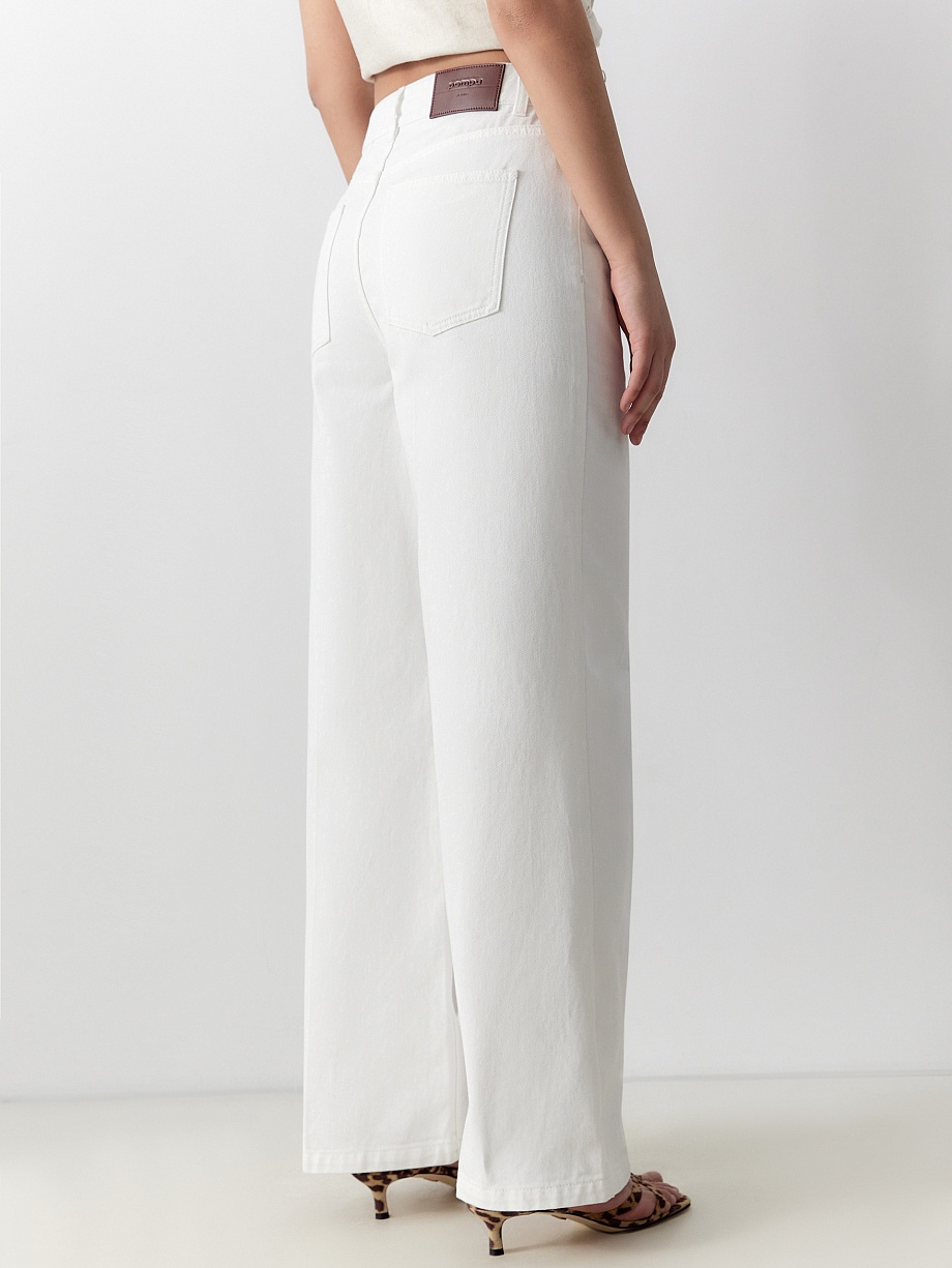 Широкие прямые джинсы из 100% хлопка 