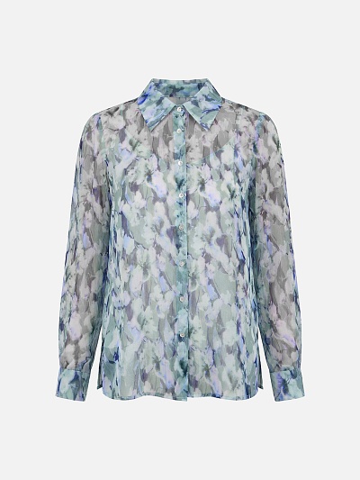 Блуза из шифона POMPA