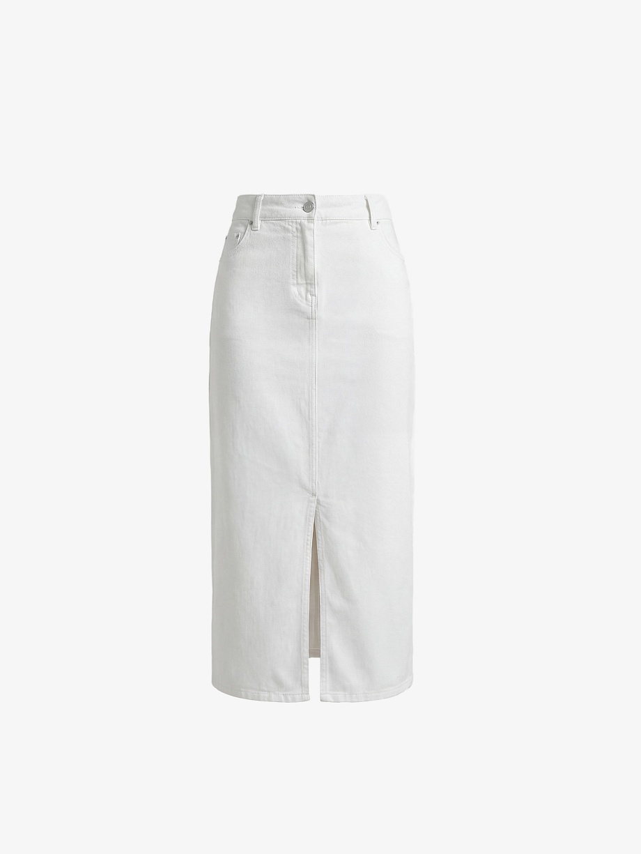 Прямая джинсовая юбка из 100% хлопка