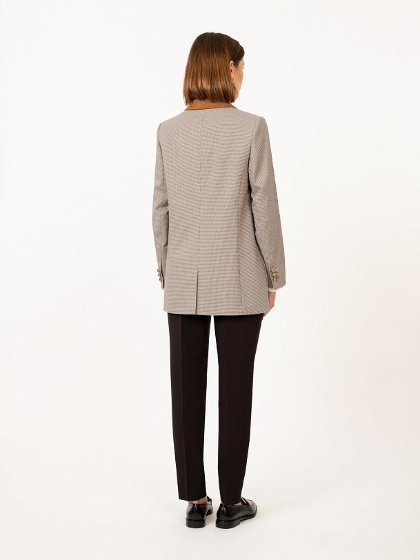 Жакет удлиненный двубортный женский