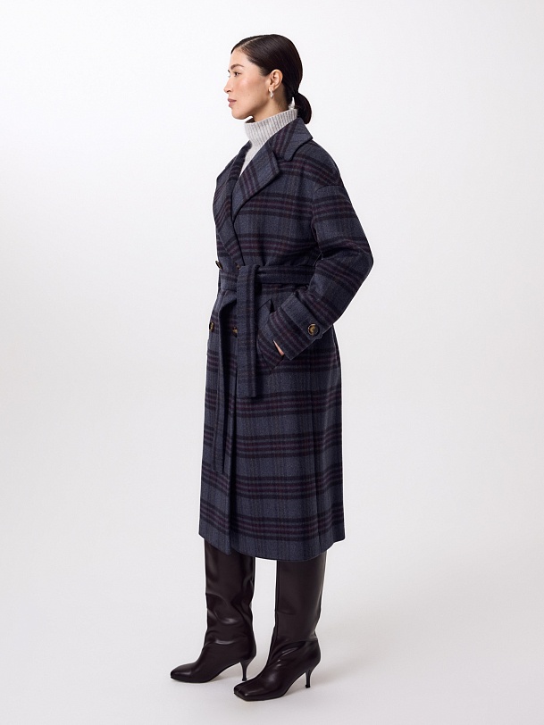 Шерстяное пальто еврозима с мембраной и утепленной спинкой