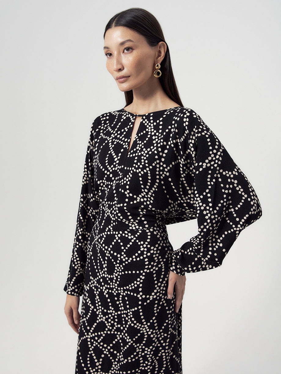 Платье макси из вискозы