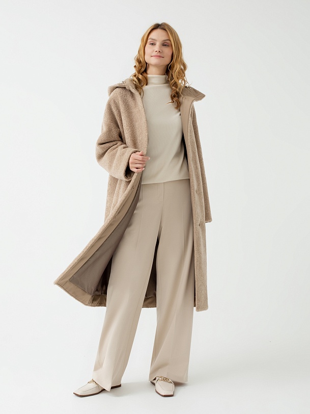 Экошуба с мембраной, утеплителем и капюшоном