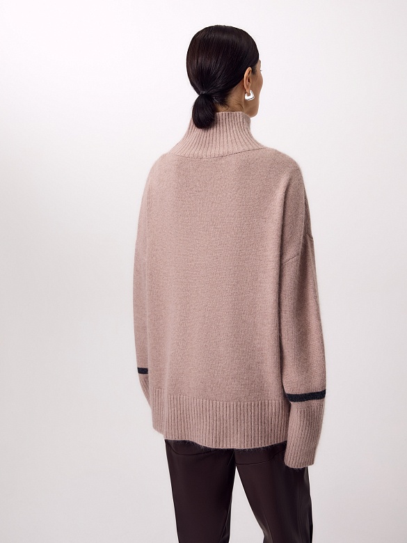 Свитер из шерсти с ангорой POMPA арт.1222721kk3984
