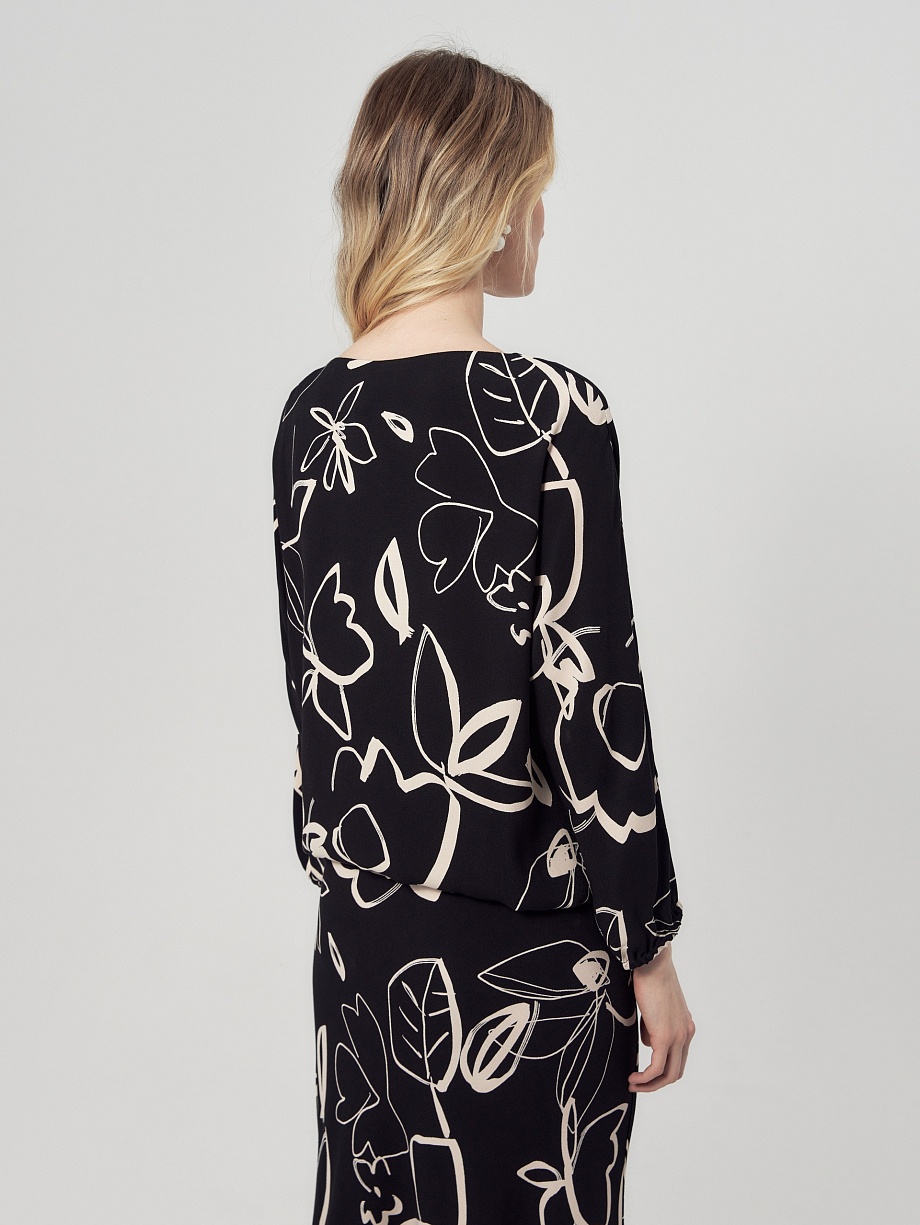 Свободная блуза из 100% вискозы