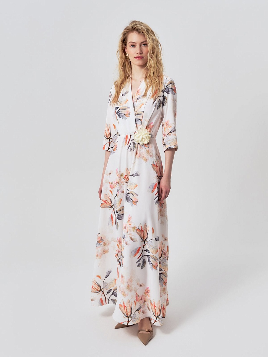 Платье-макси А-силуэта