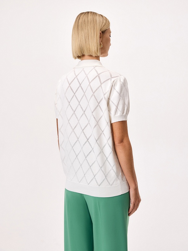 Джемпер-поло из вискозы