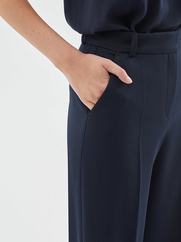 Свободные брюки из костюмной ткани POMPA арт.1119378ls0264