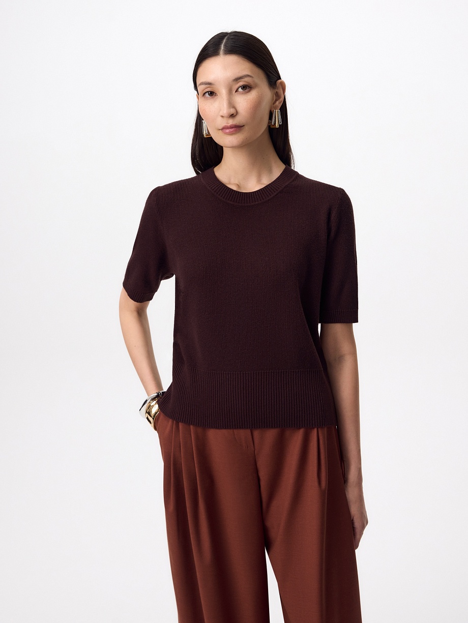 Джемпер из вискозы и шерсти