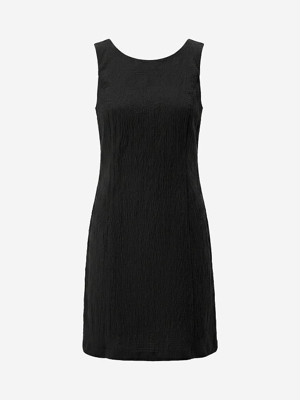 Платье короткое из фактурного хлопка