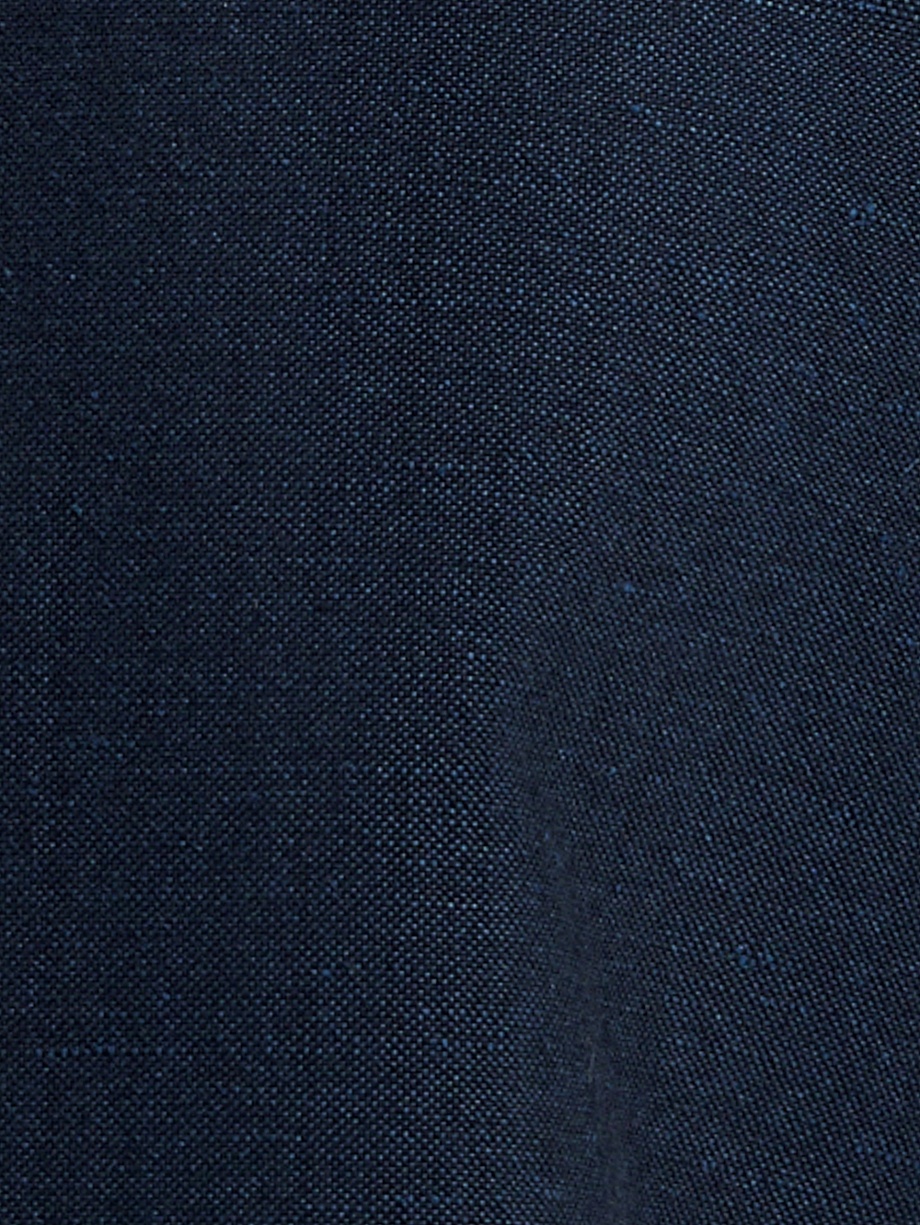 Широкие брюки из хлопка и льна