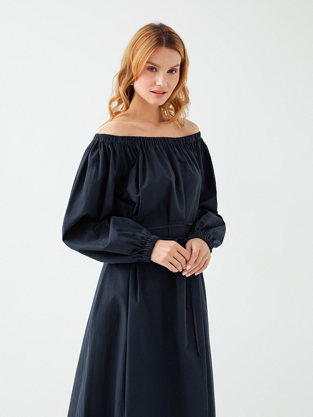 Платье длинное из хлопка