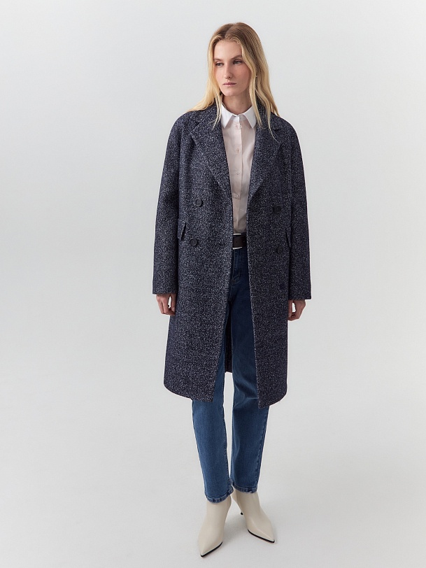 Шерстяное пальто с мембраной и утеплённой спинкой