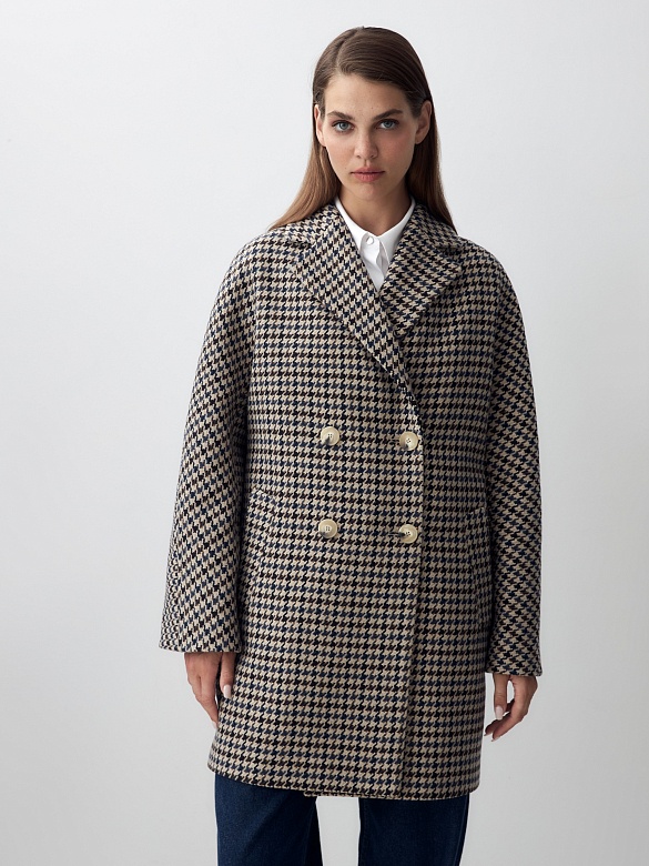 Укороченное пальто с мембраной POMPA арт.1014921p10090