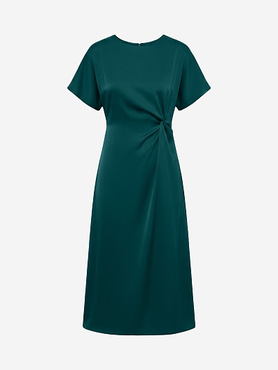 Платье миди из атласа POMPA