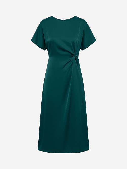 Платье миди из атласа