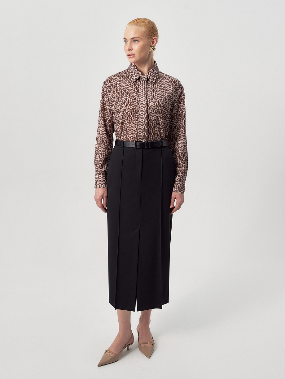 Юбка из костюмной ткани