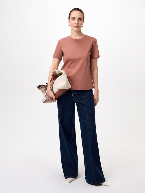 Футболка из 100% мерсеризированного хлопка