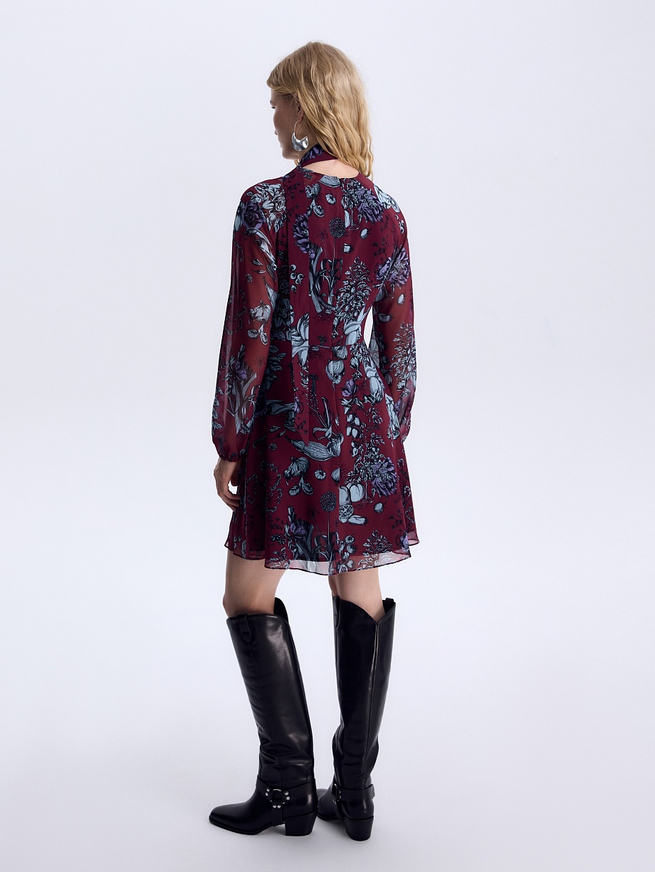 Платье из шифона в бохо стиле