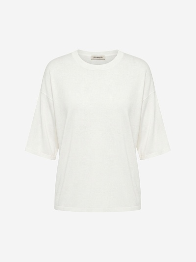 Джемпер из тенселя и шелка