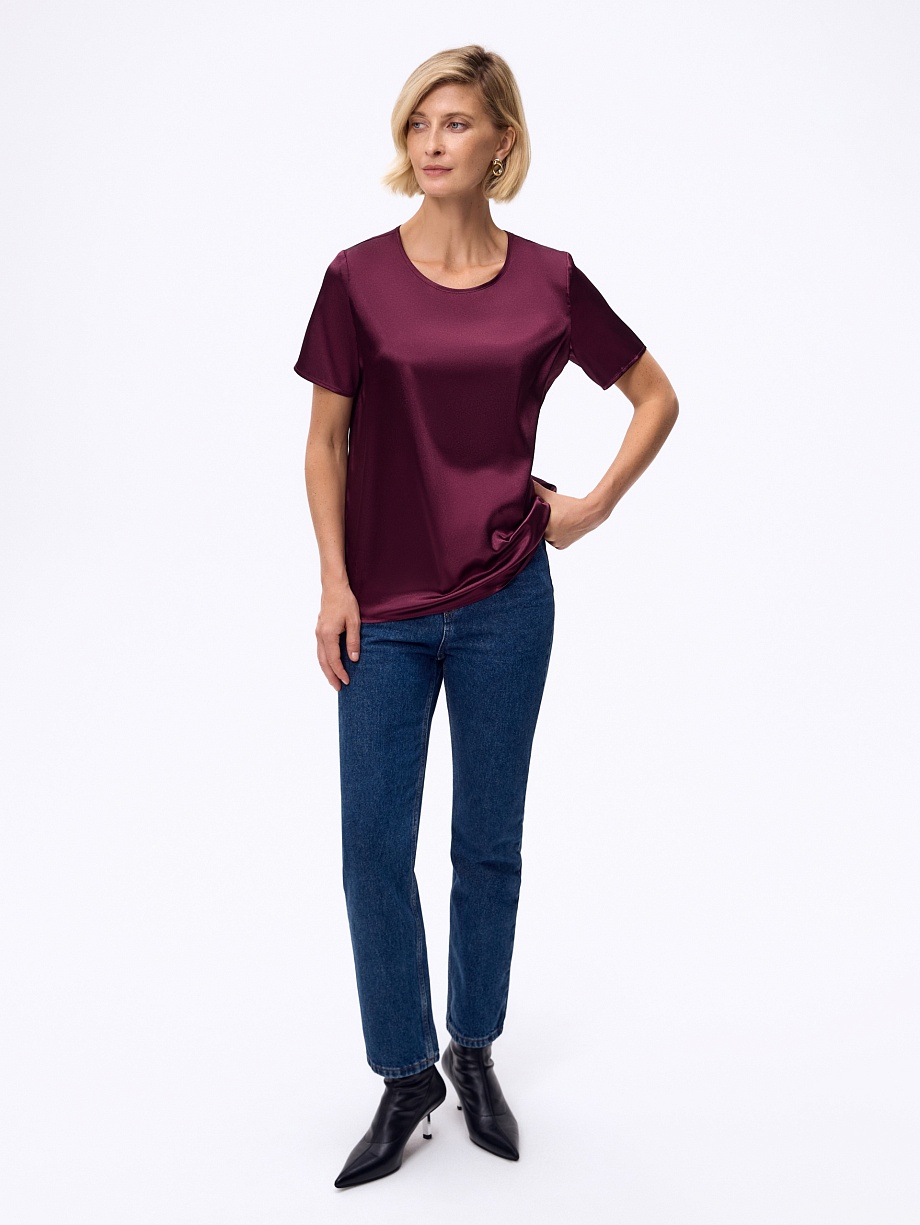 Блуза из атласа