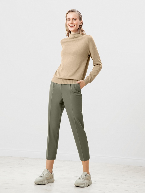 Тонкий свитер из вискозы и хлопка