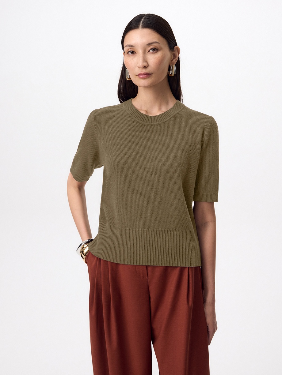 Джемпер из вискозы и шерсти