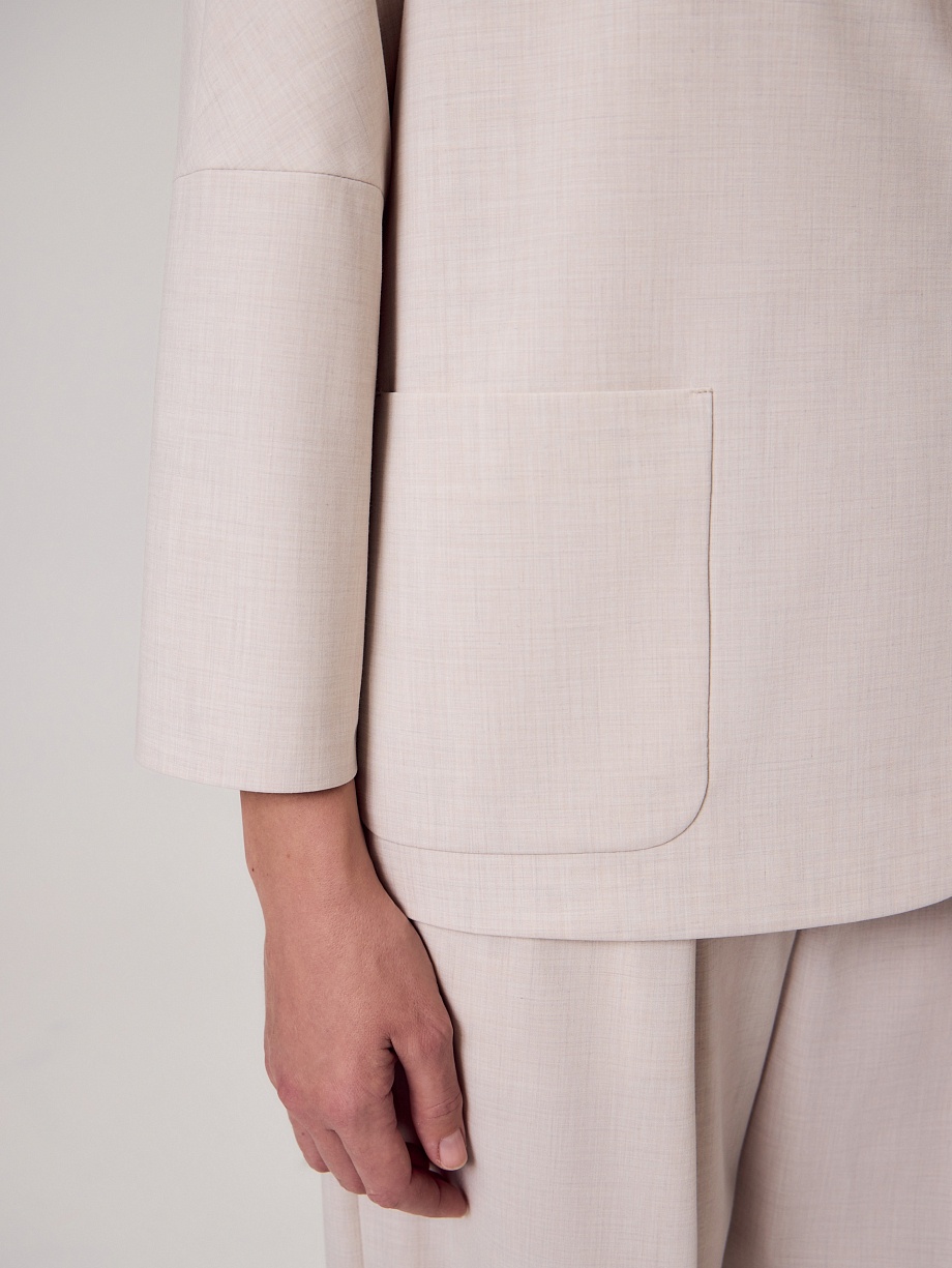 Жакет с укороченным рукавом