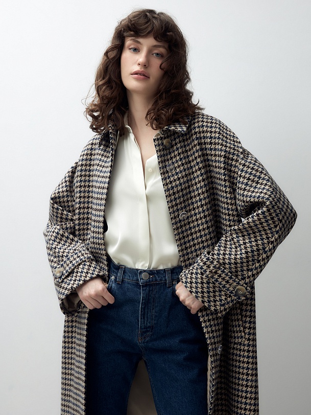 Шерстяное пальто с мембраной