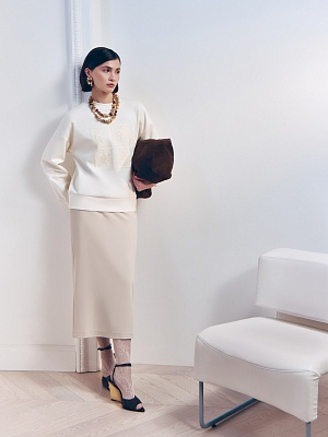 Юбка-карандаш из костюмной ткани