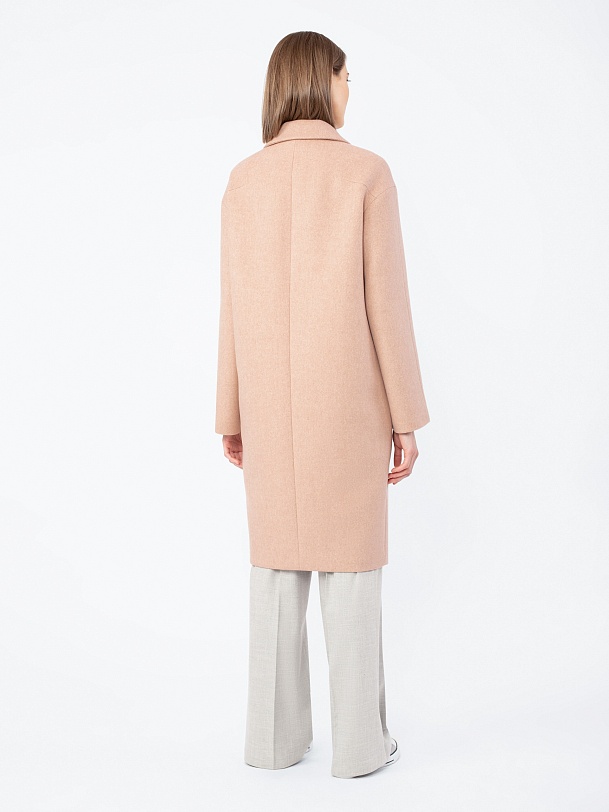 Пальто-кокон из шерсти