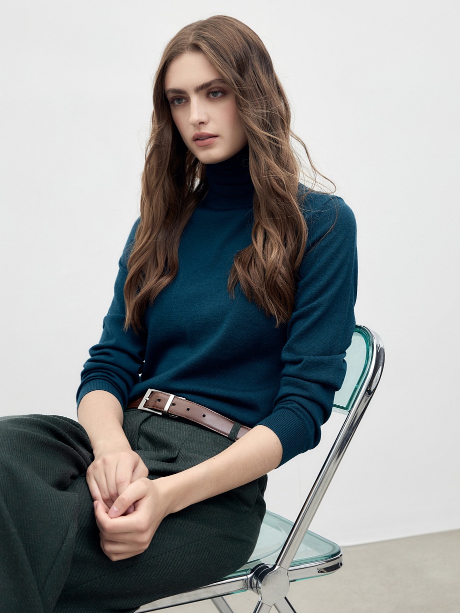 Водолазка из 100%  шерсти мериноса