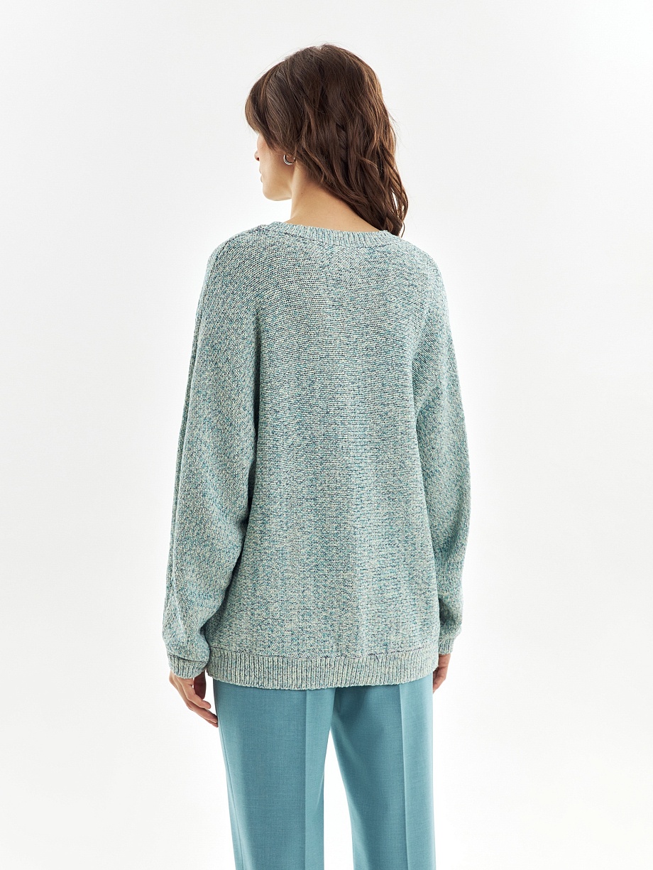 Мягкий вязаный джемпер оверсайз